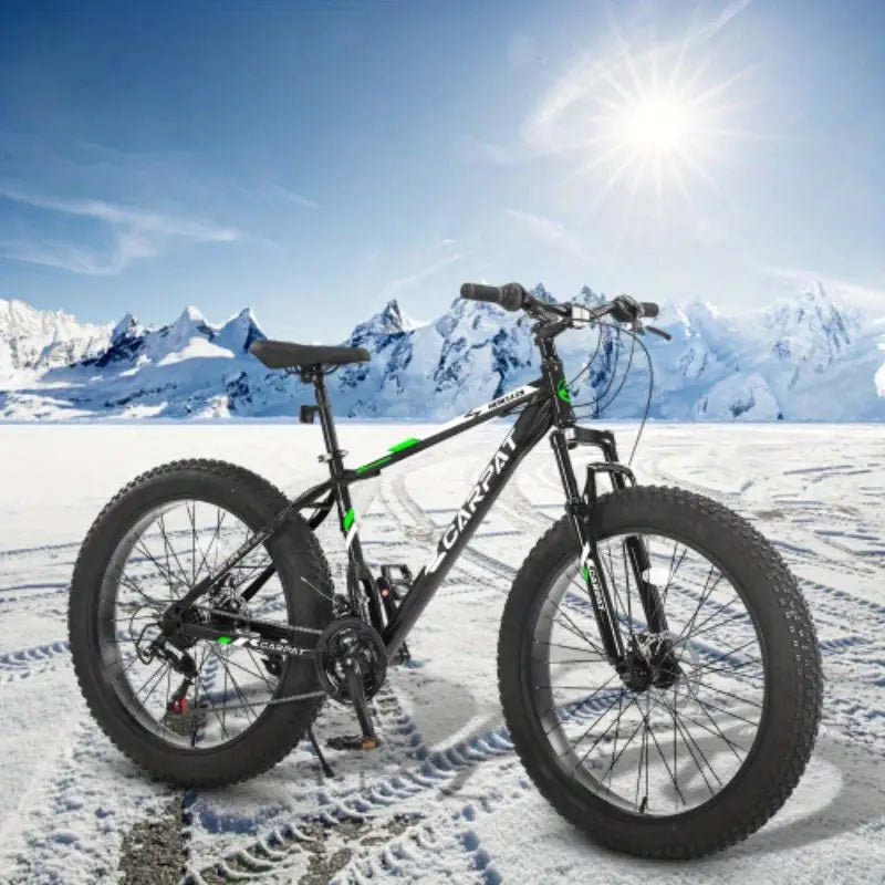 Elecony 26-Inch Fat Tire Bike 21-Speed, Durable & Versatile for Any Terrain