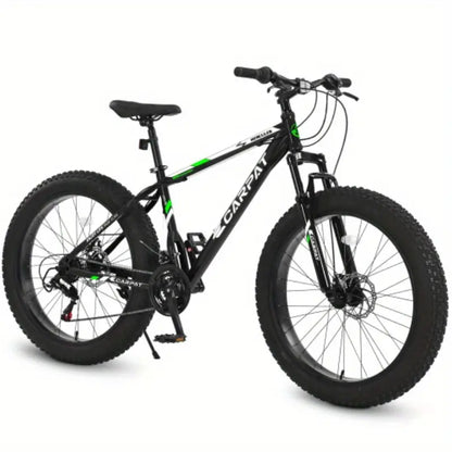 Elecony 26-Inch Fat Tire Bike 21-Speed, Durable & Versatile for Any Terrain