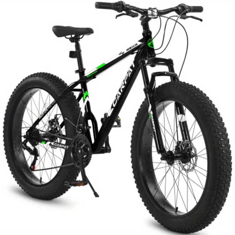 Elecony 26-Inch Fat Tire Bike 21-Speed, Durable & Versatile for Any Terrain